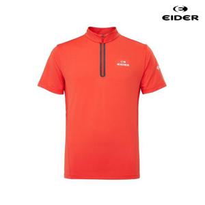 아이더 (DMM25232_O6) 남성 HERITAGE 헤리티지 반팔 짚업 티셔츠