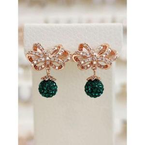 볼라레 세이브존03 세겹폼폼에멜미러볼드롭귀걸이 SSS1366