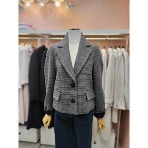 SOUP 세이브존01 잔체크 크롭재킷 OA2JKQ3