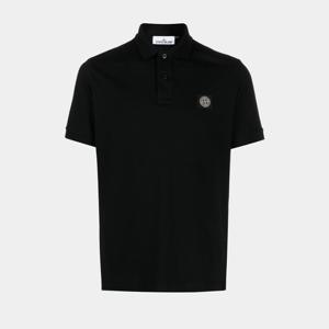 스톤아일랜드 남성 로고 패치 슬림핏 폴로 코튼 반팔 블랙 80152SC17 A0029