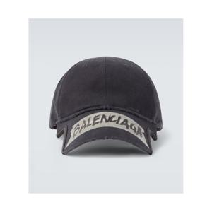 발렌시아가 Masking Tape 코튼 드릴 베이스볼 캡 P01130555