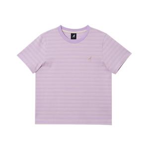 캉골 우먼스 피네스 스트라이프 티셔츠 2847 라벤더 KSEWST28470