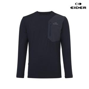 아이더 (DMP25203_C8) 남성 SEAM-FLEX (심플렉스) 긴팔라운드 티셔츠 (Charcoal)