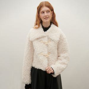 [SATIN] 토글 단추 부클 자켓 O244T176