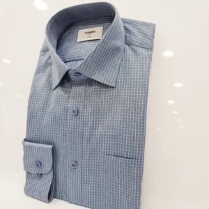 [레노마셔츠]일반핏/카치온 체크/긴소매 셔츠 RNFSG0935 BU_US