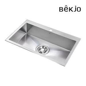 백조씽크 고니 사각씽크볼 ECNRW8830 + 점보먹 배수구 + 고니 스텐커버 리폼 엠보 주방싱크볼 싱크대교체 GS