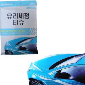 불스원 유막제거 차량용 유리세정티슈 10매 자동차용
