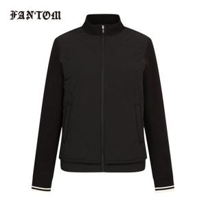 [팬텀] 여성 니트 소매 퀼팅 하이브리드 점퍼