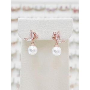 볼라레 세이브존01 델리 나비 진주 드롭귀걸이 spe1196