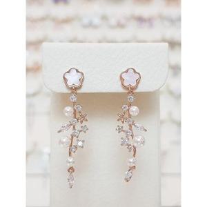 볼라레 세이브존01 아폴로 자개 터키석 진주 드롭 귀걸이 spe926