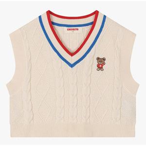 [코코리따]꽈배기 포인트 베스트조끼CEVK242E5