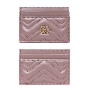 구찌 골드GG로고 마몽트 마틀라쎄 더블카드홀더/443127 DTD1T 5729
