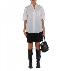 Mm6 메종 마르지엘라 MM6 메종 마르지엘라 여성용 화이트 반소매 면 셔츠 S52DR0002