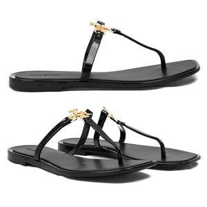 25SS 로고 젤리 플립플랍 블랙 137704 013