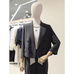 SOUP 숲 스카프 탈착 더블 크롭 자켓 (SB4TJ31)