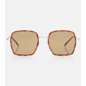 구찌 로고 스퀘어 선글라스 P01015748