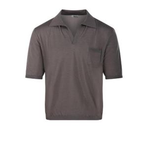 Saint Laurent V넥 반팔 폴로 셔츠 821733Y77AS 1021 TP936957179