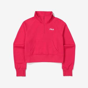 [휠라]스트레치 기모 반집업 맨투맨 (FS2POF4251F_RPK)