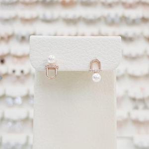 볼라레 세이브존03 볼라레 타우러스 진주 큐빅 귀걸이 AGspe1365A