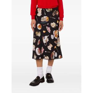 모스키노 디저트 프린트 미디 스커트 A01295559