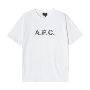 [아페쎄 APC] COEIO H26347 TAG BLANC/NOIR 남성 반팔티