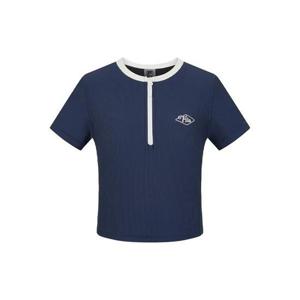 휠라 여성 골지 반집업 반팔 스윔웨어 FS2RTH2454F-DNA