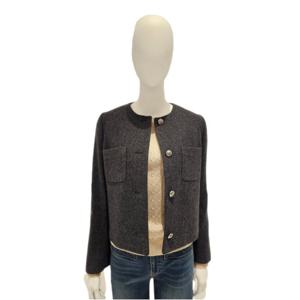 [숲]노카라 크롭 모직자켓 SBAJKM5