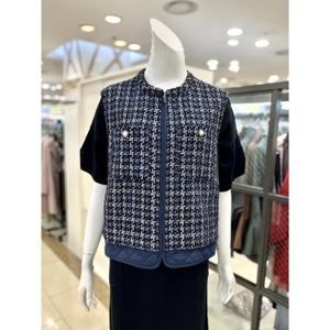 소고 세이브존01 트위드 조끼 AH3VA02_NV