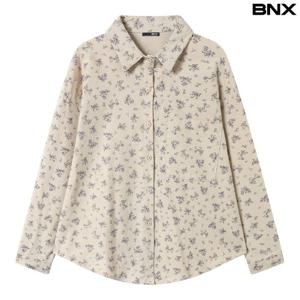 [BNX]플라워 패턴 원 포켓 카라 셔츠 (BX4BL010L0)