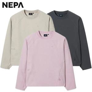 [네파]춘추용 여성 컴포 웜 세미 크롭 맨투맨 티셔츠 - 7L65361