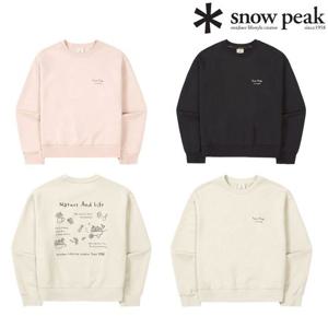 스노우피크 여성 가드닝 그래픽 세미크롭 맨투맨 (S26SWFHT53)