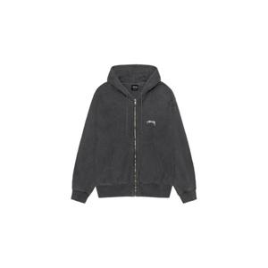 Stussy스투시 피그먼트 다이드 스무스 스탁 집 후드 블랙 1975021