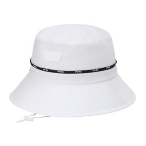 [핑골프]남성 로고 라인 버킷햇 (111E1CP007_WH)