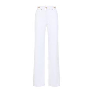 베르사체 스트레이트 팬츠 10137451A08570 1D110 WHITE