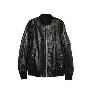 릭 오웬스 가죽 자켓 RU01F2778LBE 9 BLACK