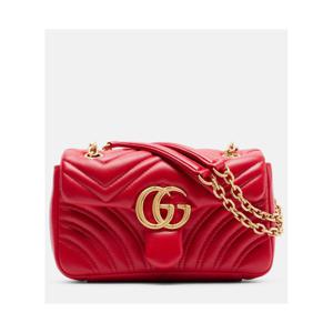 구찌 GG Marmont 스몰 레더 숄더 백 P01151154