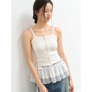 제너럴아이디어 버튼 업 니트 뷔스티에 [WHITE] WBE2L05527 383952