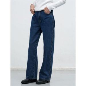 제너럴아이디어 스캘럽 세미 와이드 데님 팬츠 [BLUE] WBE4L11512 383528