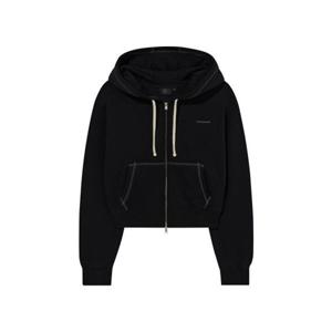 커버낫 우먼 베이직 후드집업 블랙 392935