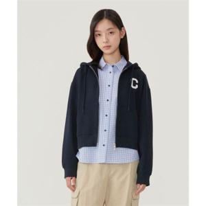 커버낫 우먼 C로고 후드집업 네이비 392936