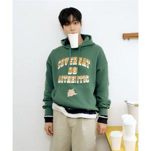 커버낫 [추영우 ]플래그 아치 로고 오버핏 후디 Green 393957