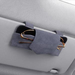 수납함 웨스턴 스웨이드 선바이저 선글라스 클립