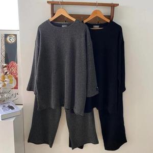 [강물처럼]빅사이즈사랑해요 Q350L312 솔리드골지니트투피스 RA