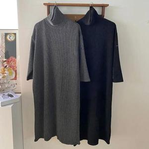 [강물처럼]빅사이즈사랑해요 Q351L312 하이넥폴라골지원피스 RA