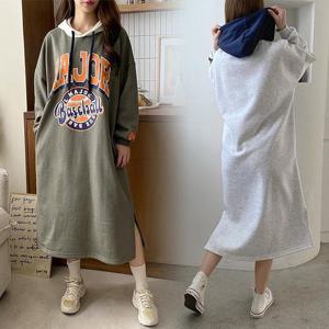 [강물처럼]위쉬몰 PO 기모메이저후드원피스(K524H311) 빅사이즈