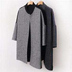 [강물처럼]빅사이즈사랑해요 B671L210 하운드차이나롱가디건 MN