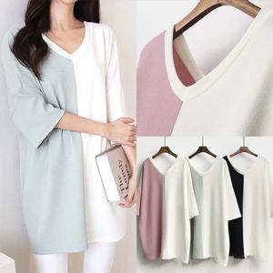 [강물처럼]위쉬몰 IL 양브이하프컬러5부티(C834H503) 빅사이즈 (