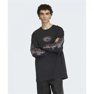 아디다스 그래픽 롱 슬리브 티 - 블랙 KS6860 409243