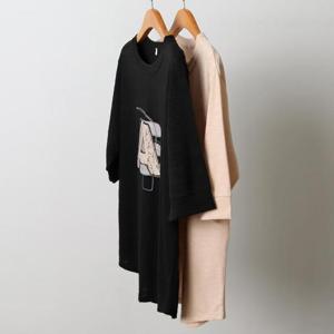 [강물처럼]빅사이즈프린팅티 J227L503 알파벳스판반팔티셔츠 OL