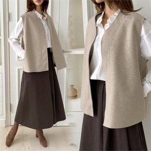 [강물처럼]위쉬몰 BQ 울숏메이드오픈조끼(K403H209) 빅사이즈 (9